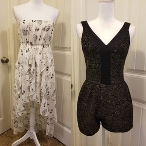 2pcs. Dress and short romper